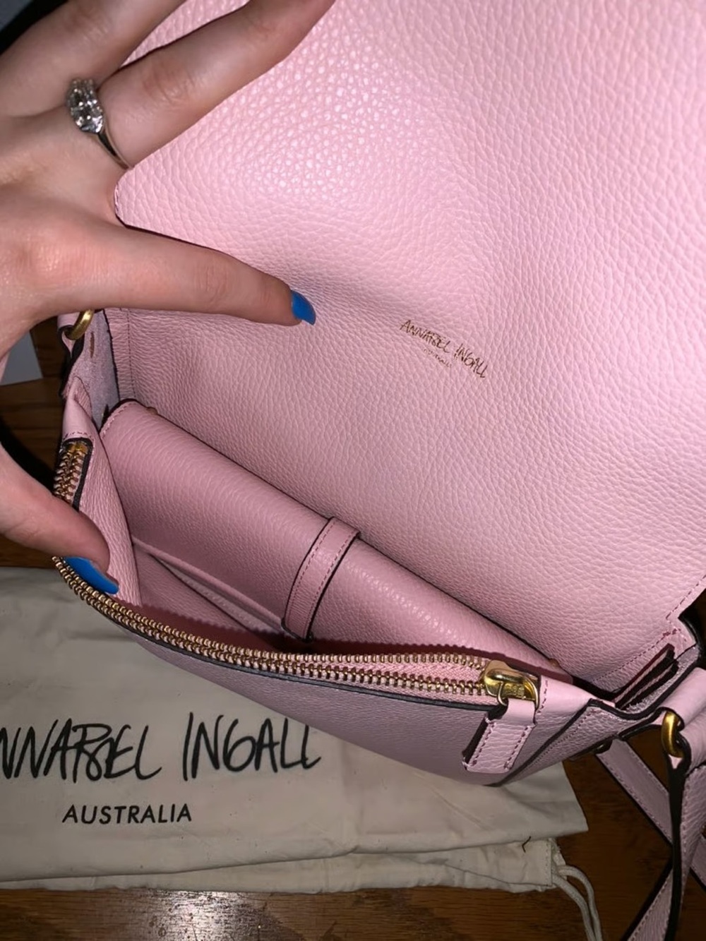 Women’s Annabel Ingall Pink Crossbody Bag and Wallet Set - Picture 6 of 6
